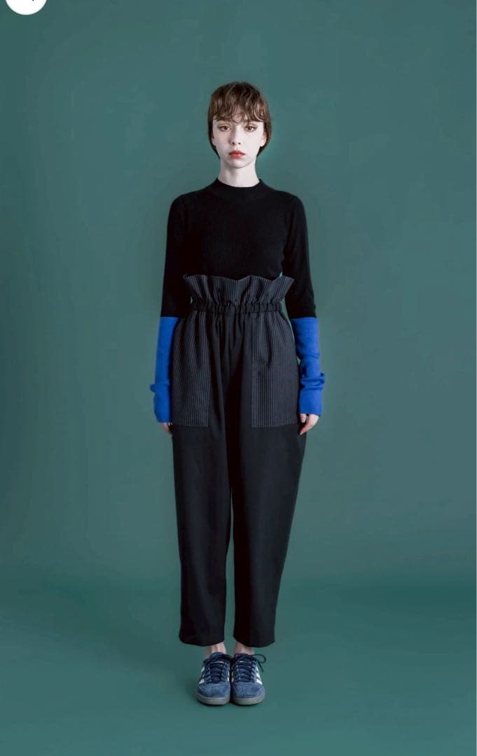 何でも揃う。 イオレ IORE Accent Sleeve Knit BLACK×BLUEM