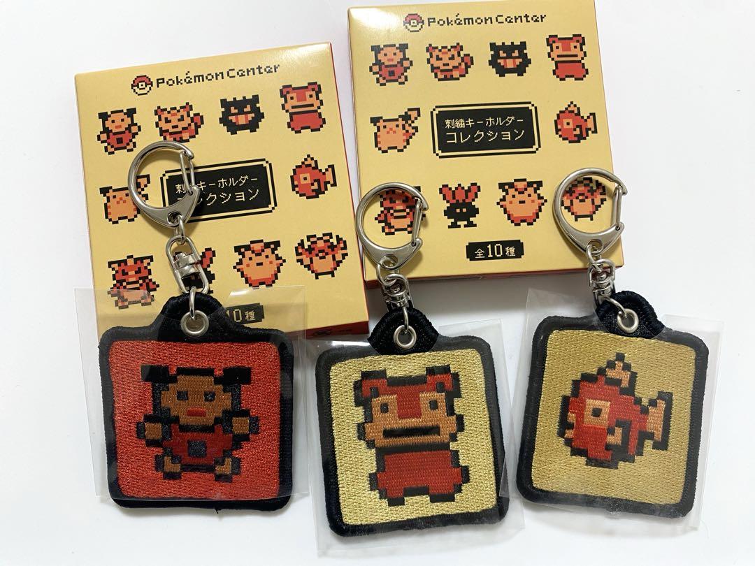 ポケモン 金銀 刺繍キーホルダーコレクション 3点セット 刺繍キーホルダーコレクション ゲームドット金銀 ｜【公式