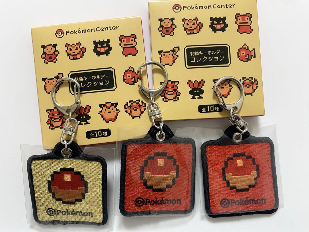 刺繍キーホルダー 金銀 セット ポケモン 刺繍キーホルダーコレクション ゲームドット金銀 ｜【公式