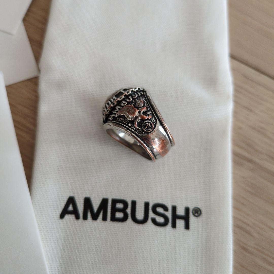 値下げ！AMBUSH シルバーリング 大きなクリスタル付き　擦れあり 値下げ！AMBUSH シルバーリング 大きなクリスタル付き 擦れあり