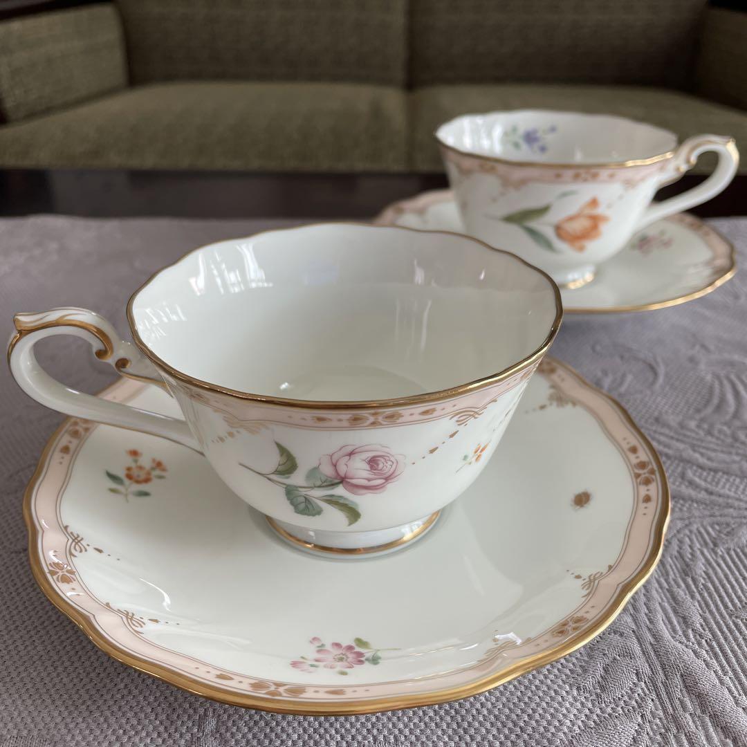 ノリタケ MAISON FLEUR カップ＆ソーサー 2客 未使用