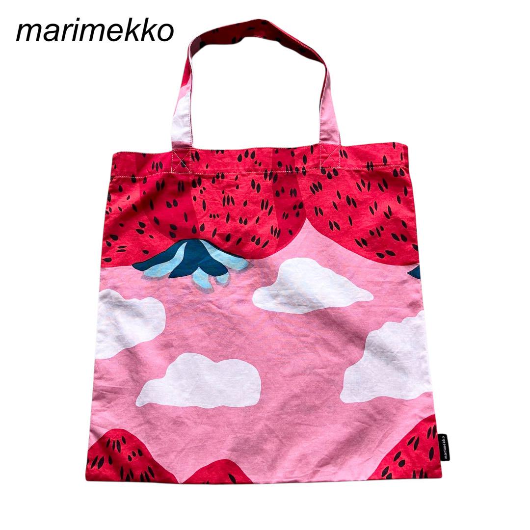 ★★新品★マリメッコ★Mansikkavuoret★トートバッグ★イチゴの山★★ marimekko｜【20%OFF】ファブリックバッグ マンシッカヴォレット