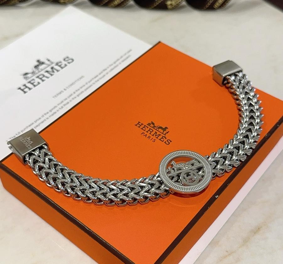 アテッサ新作モデル HERMES シルバー メルカリ - チェーンブレスレット アクセサリー