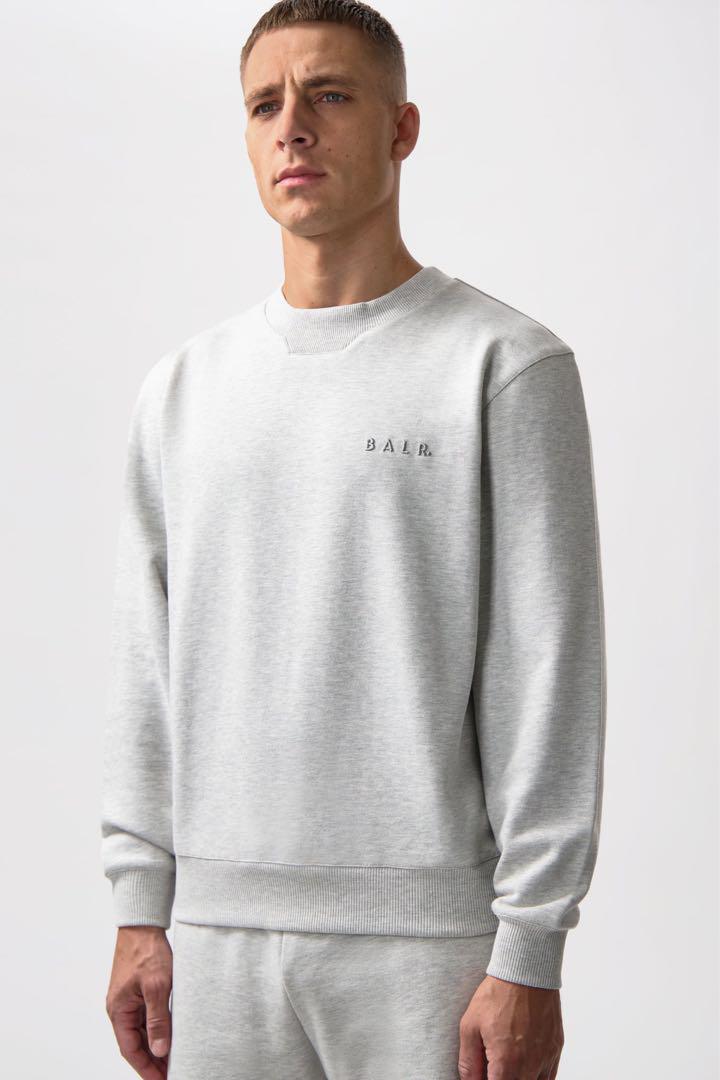 【タカ】BALR. ボーラー ロゴ スウェット トレーナー グレー BALR. ボーラー スウェット トレーナー ロゴ入り クルーネック
