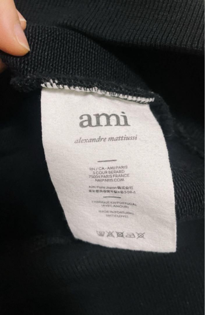 AMI 黒 パーカー 画像5