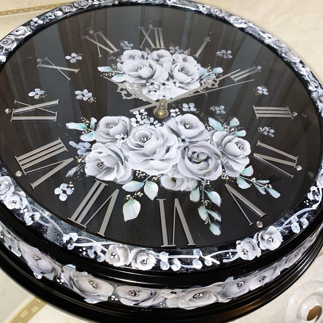 【福袋セール】の商品 掛け時計 トールペイント-webショップ 手描き 薔薇 その他