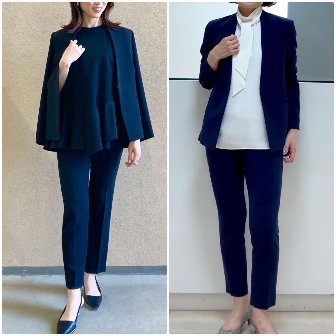 Theory luxe LIVE2 CAROL パンツ ネイビー 36 theory luxe LIVE2 テーパードパンツ Carol 紺 36 - メルカリ