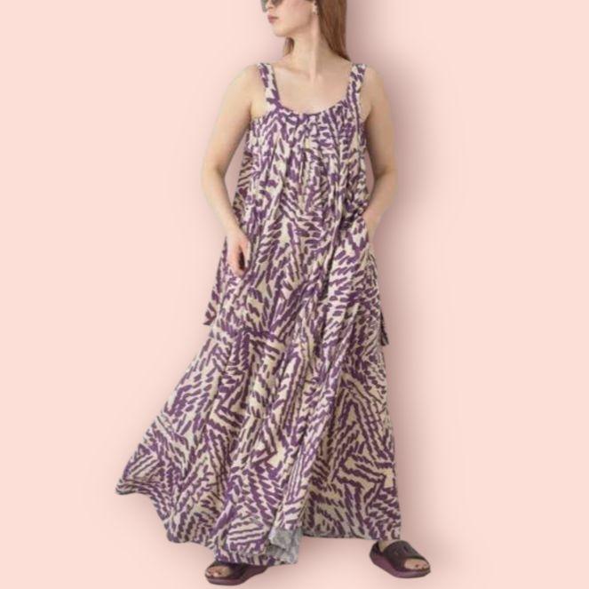 emmi atelier　サマーワンピース　ロング　キャミワンピース　ゆったり