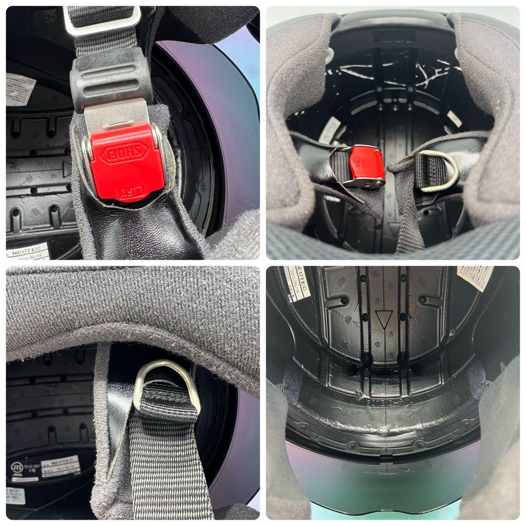 ストレートさのある SHOEI NEOTEC フルフェイス cns-1 XLサイズ マットブラックXLサイズ・SHOEI