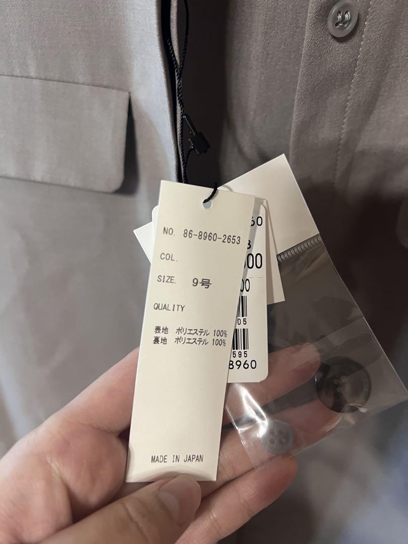 fennel ジレ　グレー　ベスト　スリット　9号