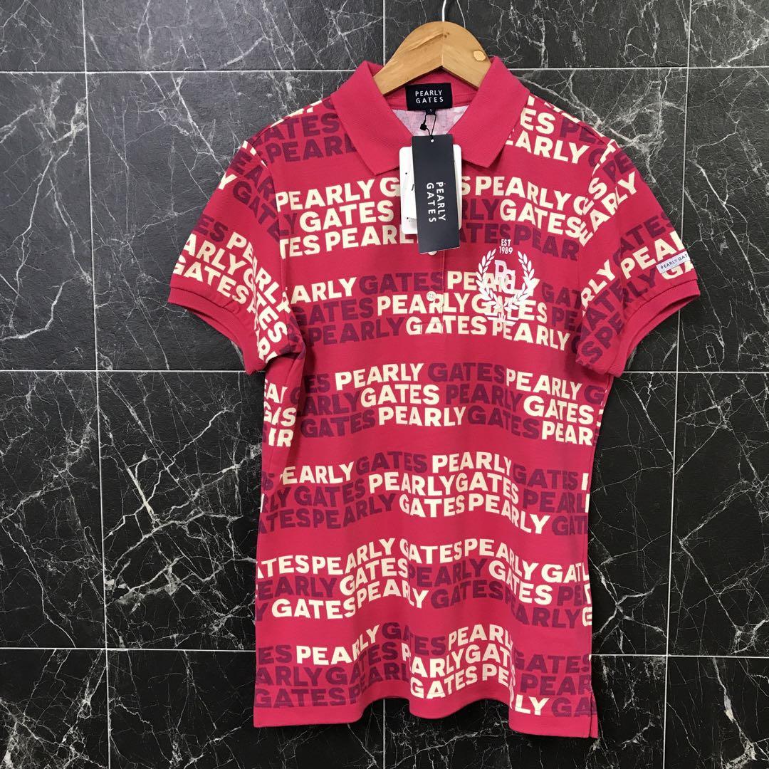 PEARLY GATES - けいたん【新品】パーリーゲイツ ポロシャツ（ピンク:いちご総柄） 新品】パーリーゲイツ レディース 総柄ポロシャツ（1 ） - メルカリ
