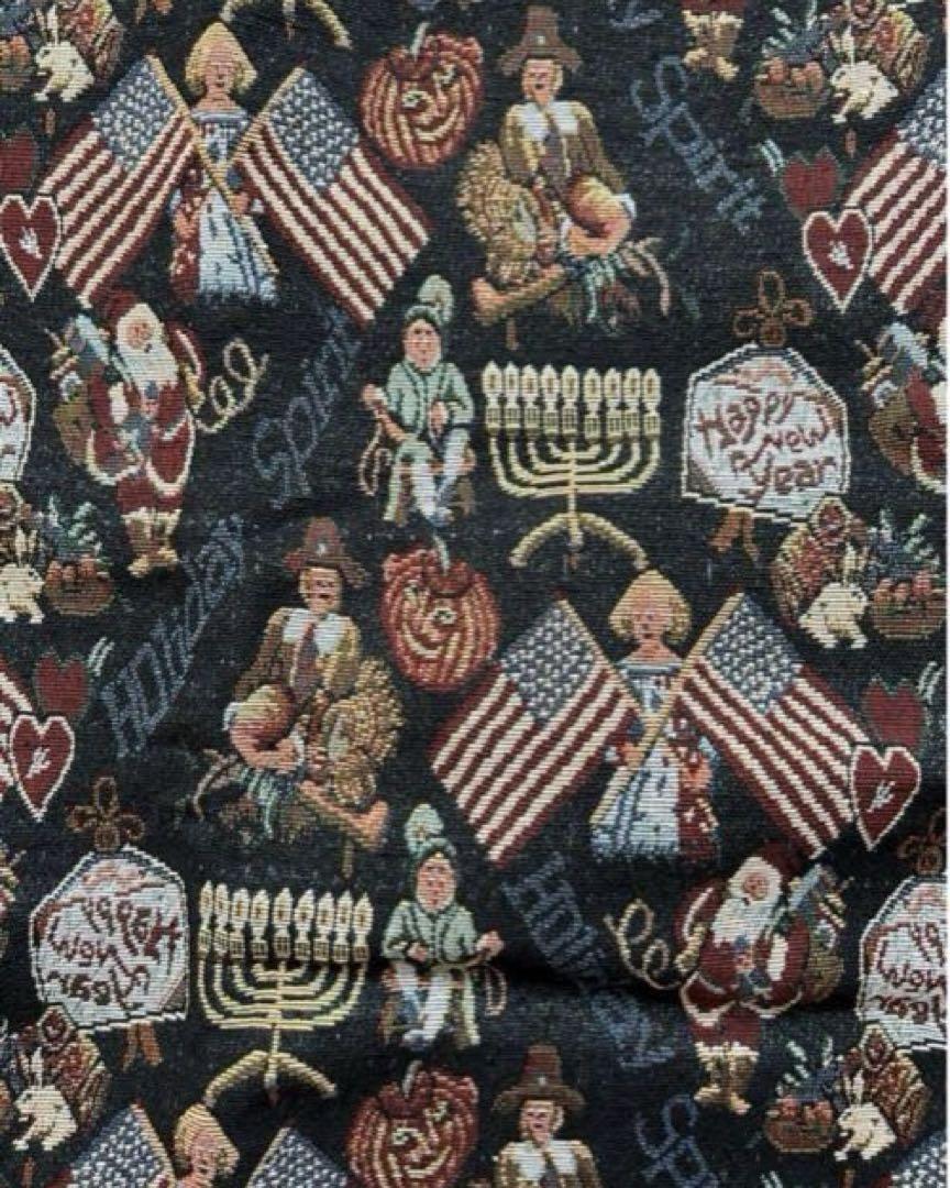 アメリカン柄　ゴブラン織　生地　約150×146cm