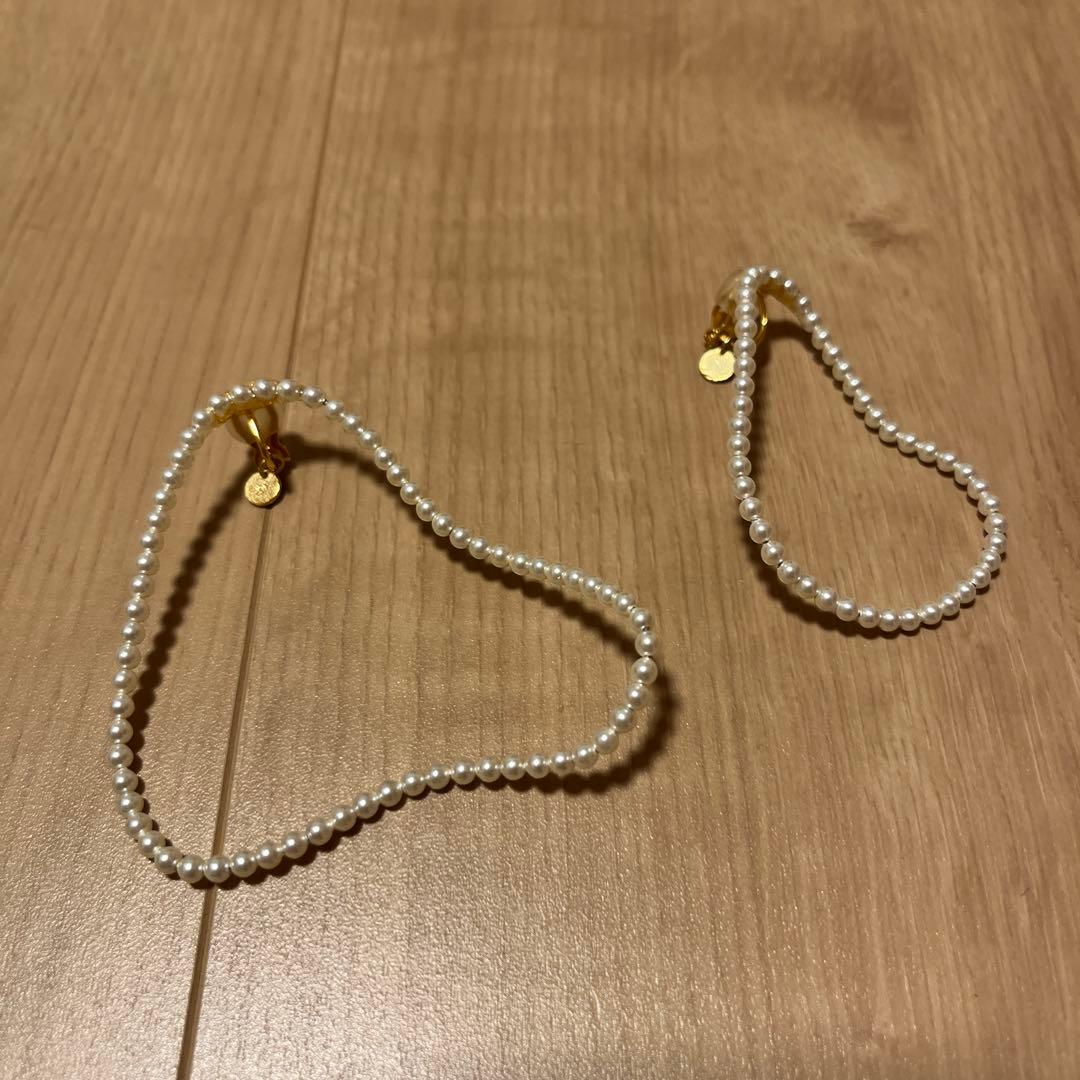 Akari pliez-A- パール earring