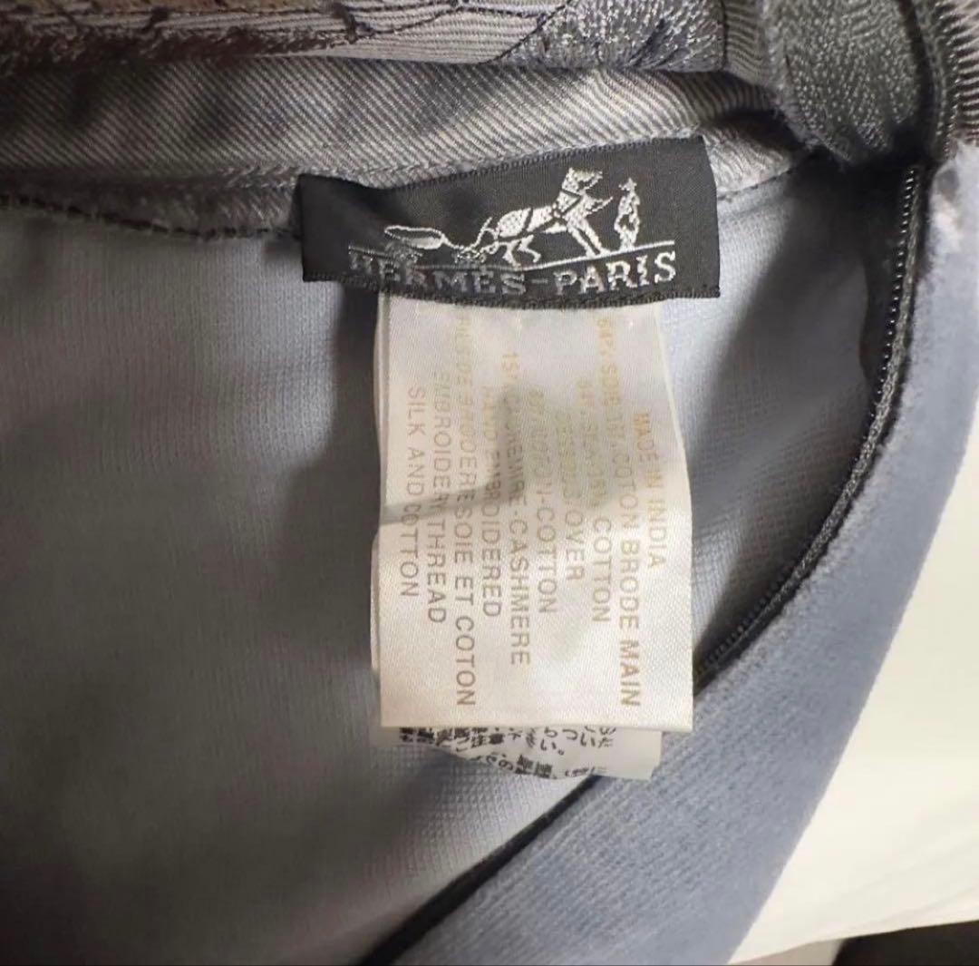 HERMES エルメス 刺繍 クッション 2点セット《1つ新品未使用タグ付き》