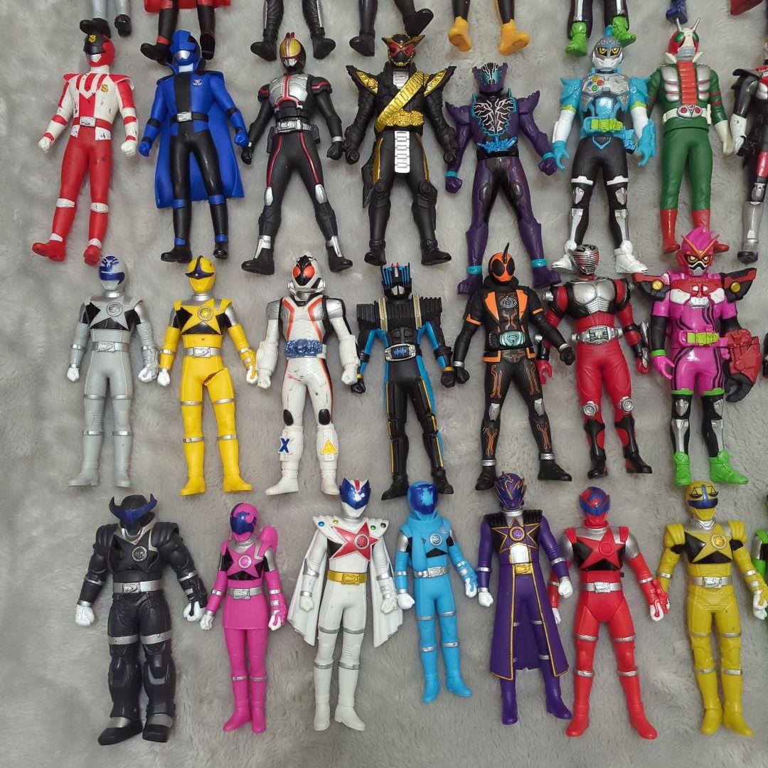 フ*ム様 大量 仮面ライダー 戦隊ヒーロー ソフビ まとめ売り