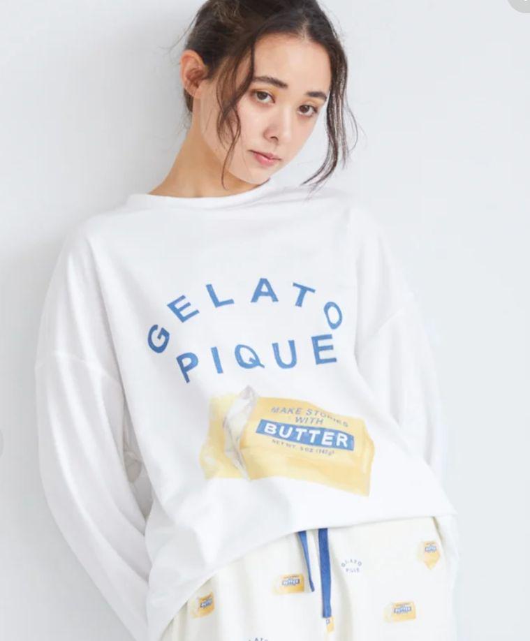 gelato pique BUTTER バター ワンポイントロンT