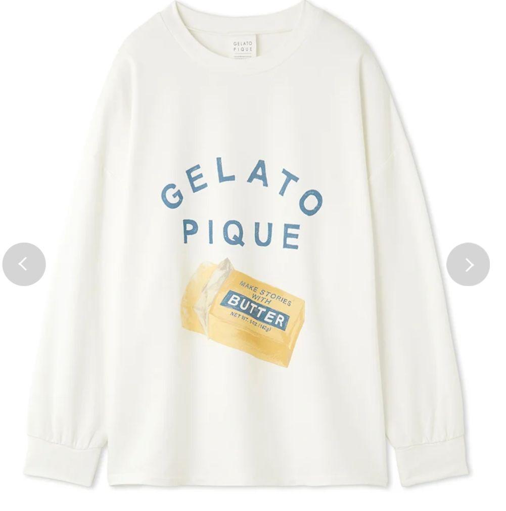 gelato pique BUTTER バター ワンポイントロンT