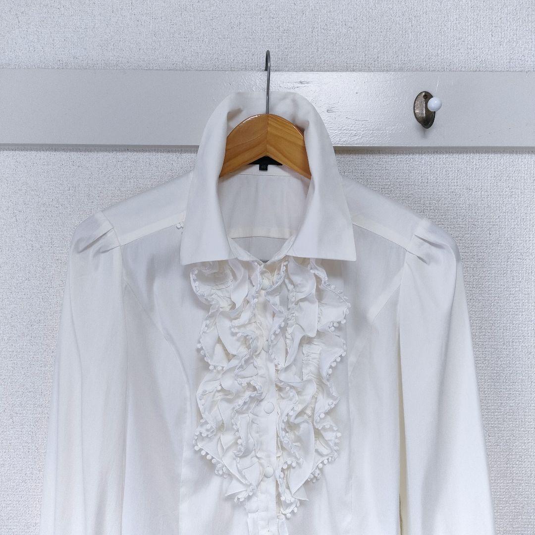 TO BE CHIC/フリル長袖シャツ・ブラウス オフホワイト 40 - メルカリ
