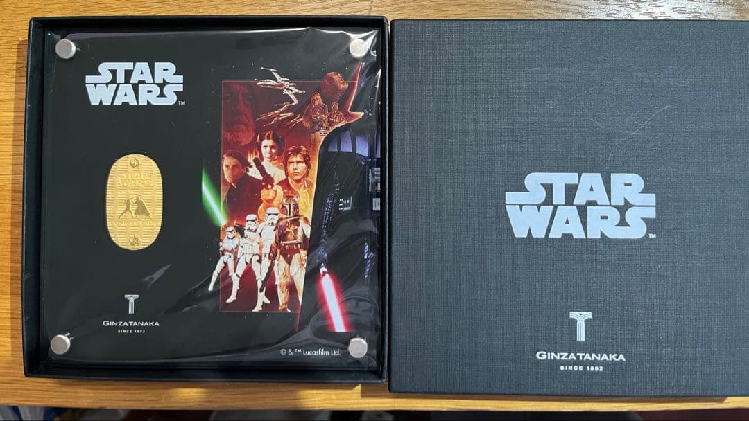 スター・ウォーズ 純金製10g小判 ルーク・スカイウォーカーVSダース・ベイダー