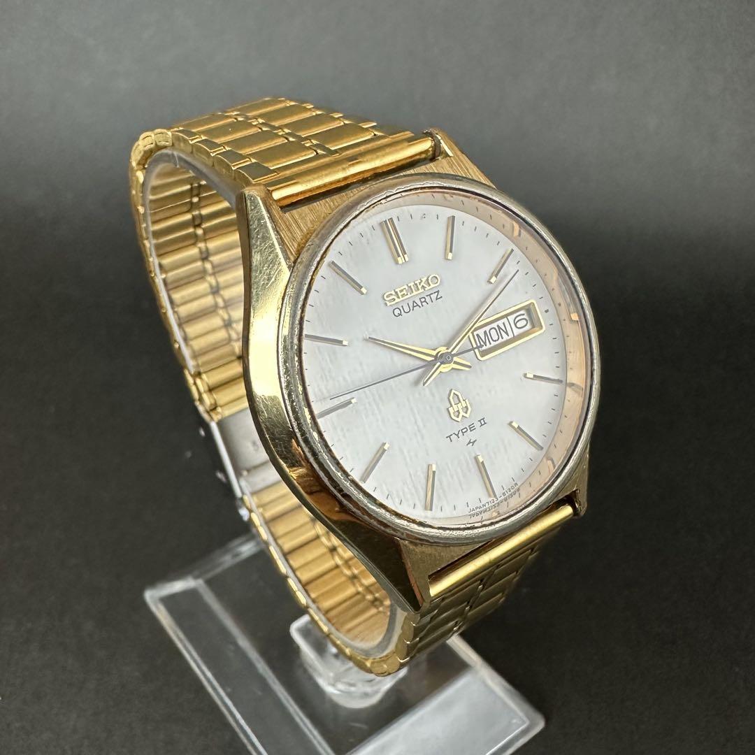 【新品ブレス・稼働品】SEIKO TYPE II ゴールド