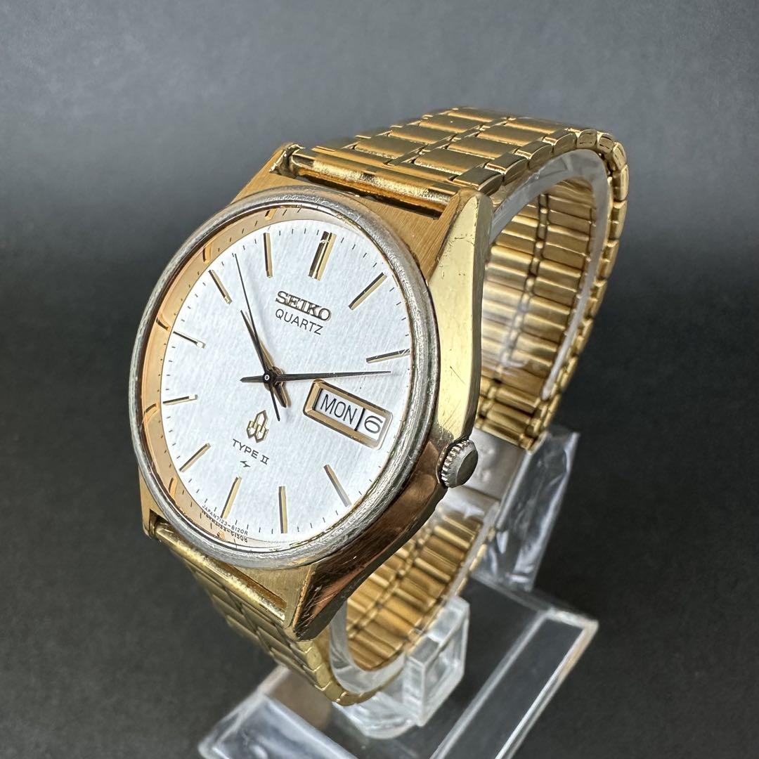 【新品ブレス・稼働品】SEIKO TYPE II ゴールド