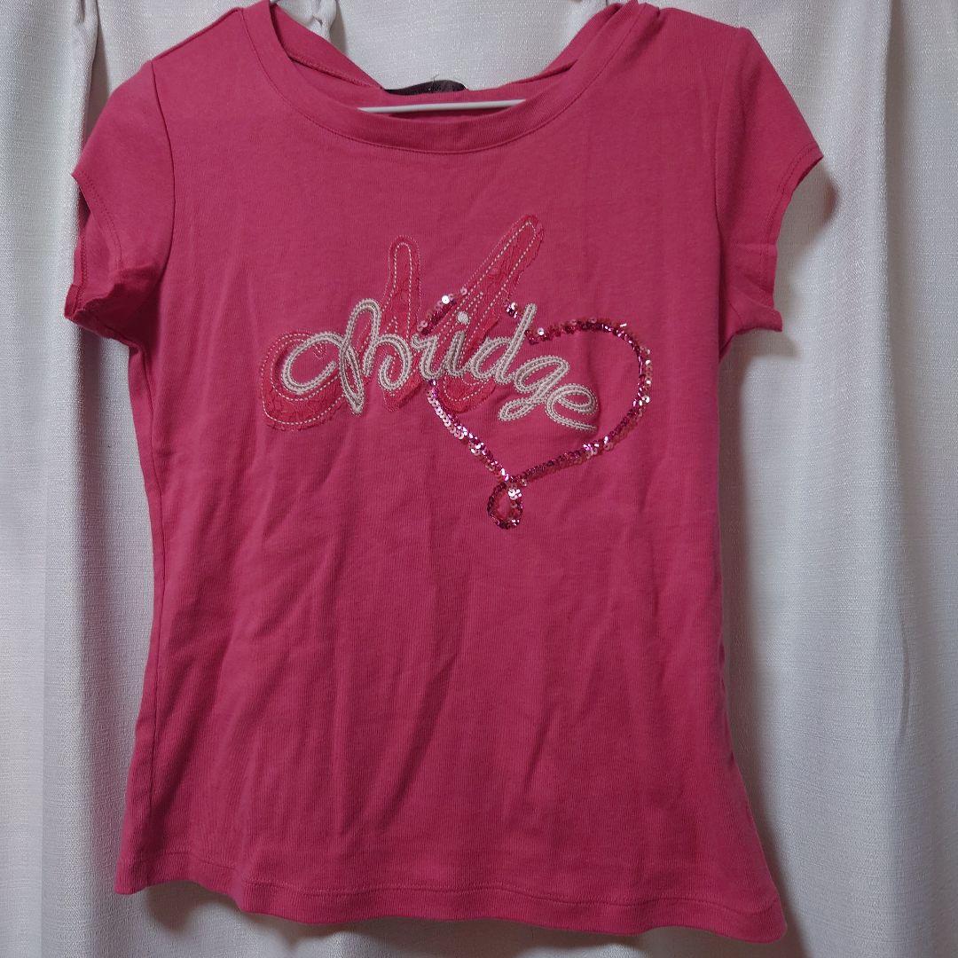 XGIRL Tシャツ　PINK/M 新品未使用タグ付 エックスガール X-girl レディース フェイス Tシャツ
