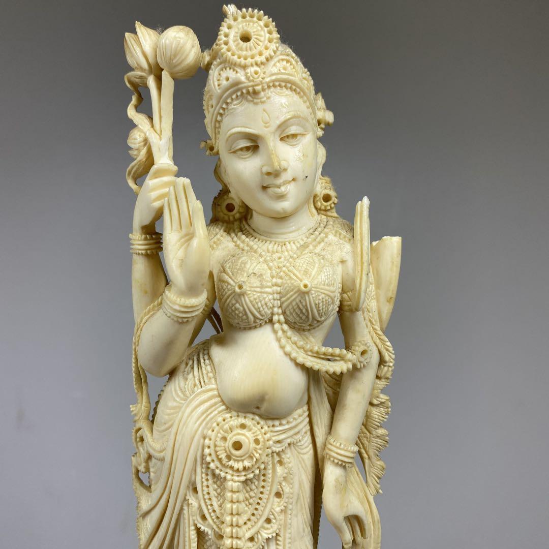 極上インド神像　高さ28.5㎝/412g 東Y7-0318①タウチ