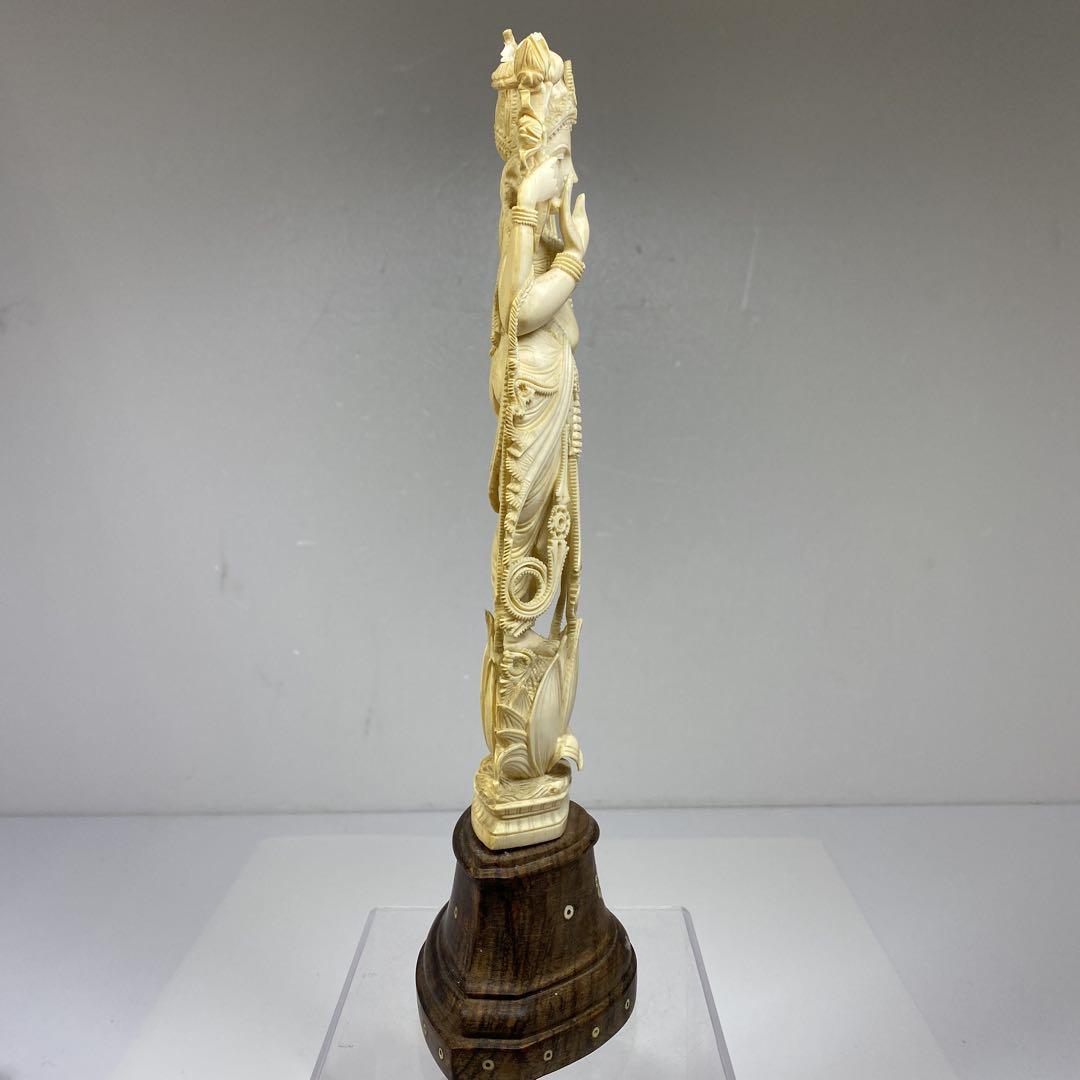極上インド神像　高さ28.5㎝/412g 東Y7-0318①タウチ