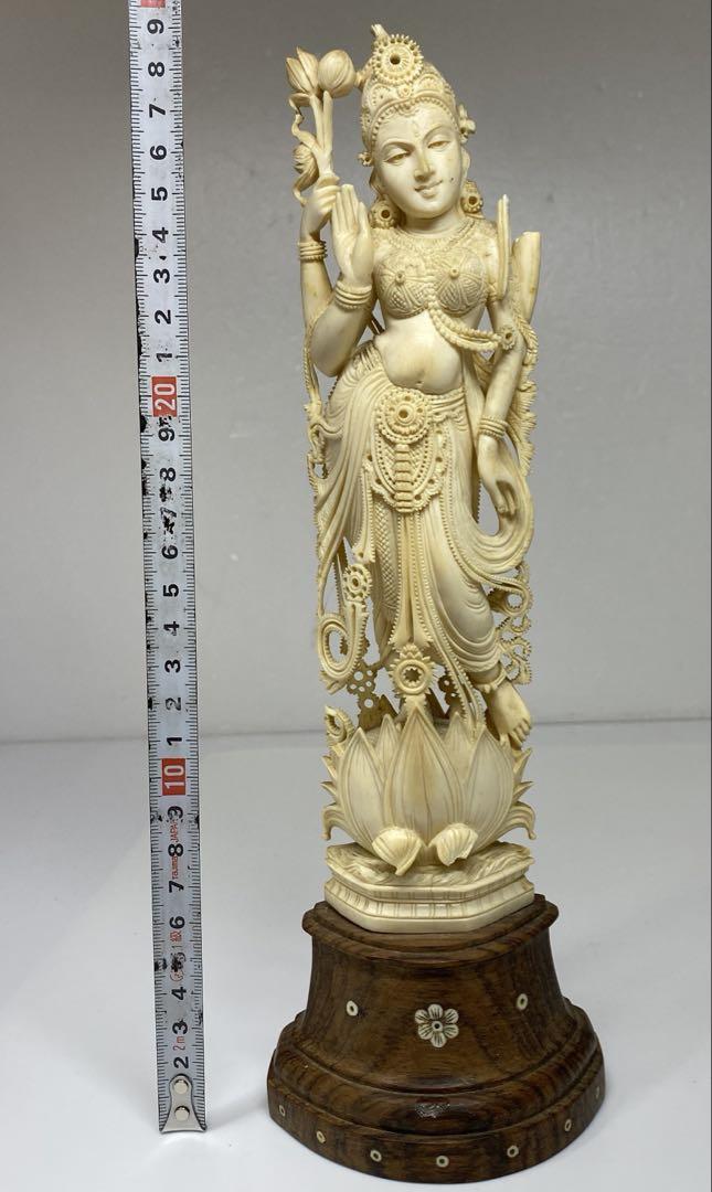 【再入荷！】 極上インド神像 東Y7-0318①タウチ 高さ28.5㎝/412g 彫刻