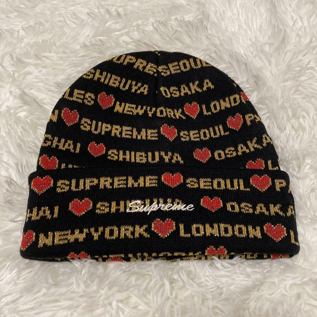 SUPREME シュプリーム Hearts Beanie Black ハーツビーニー