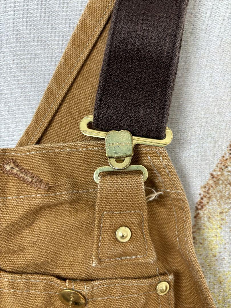 【花鳥風月】古着メキシコ製Carharttダック地オーバーオール