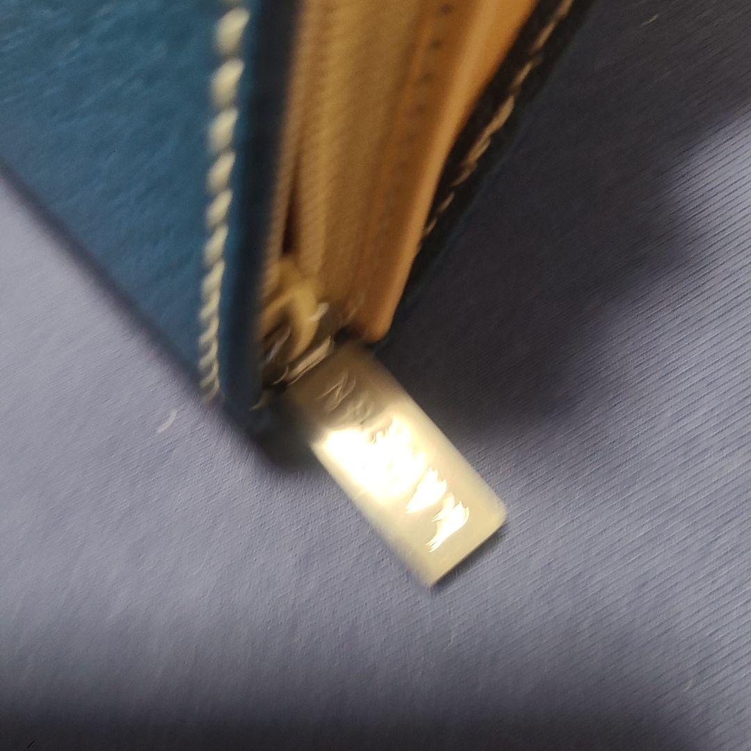 LAUREN 青 レザー 長財布 LAUREN 青 レザー 長財布