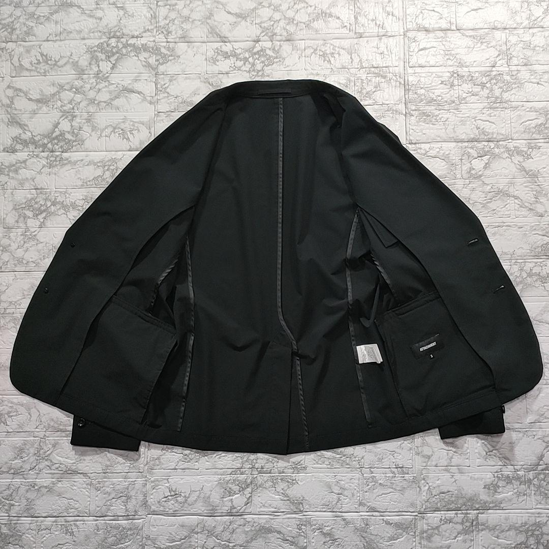 【美品】アタッチメント 2way ストレッチタフタ テーラードジャケット 黒 L
