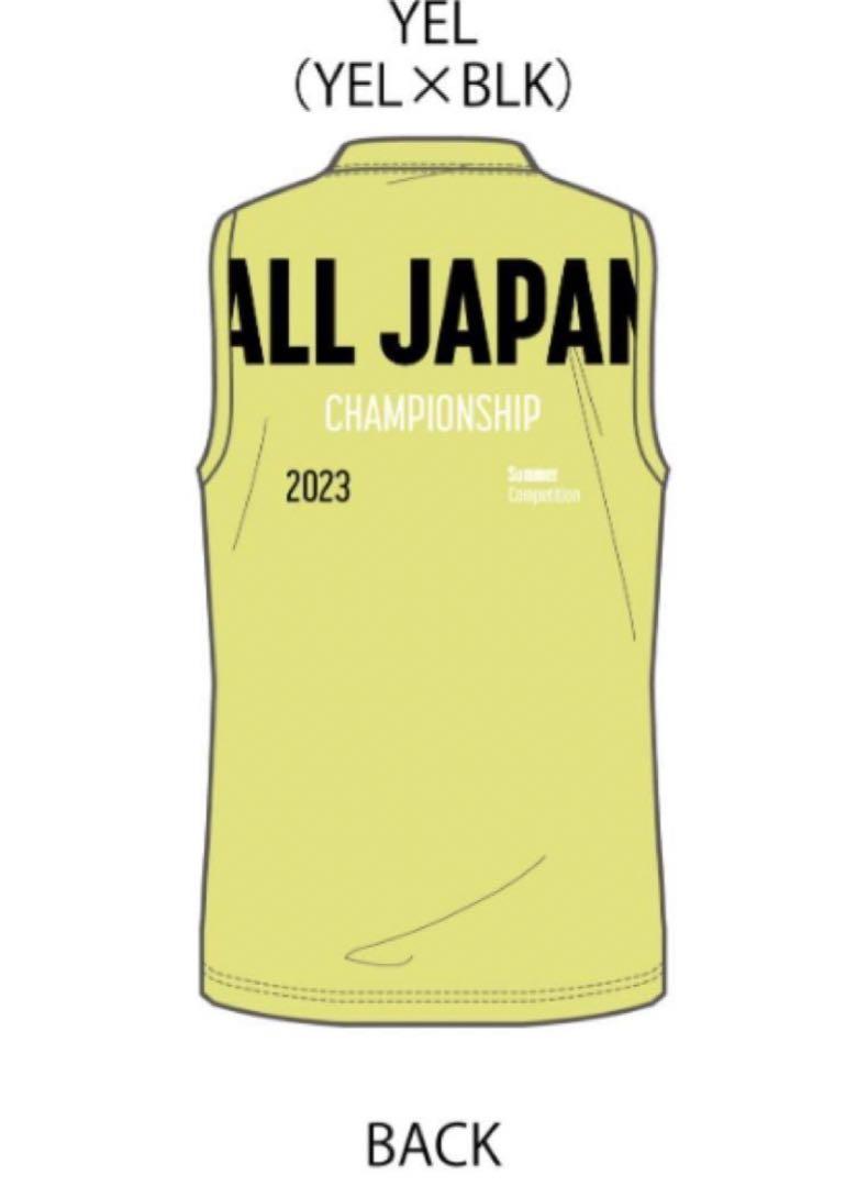 デサント インターハイ バレーボール Tシャツ イエロー Lかるい/わたり専用