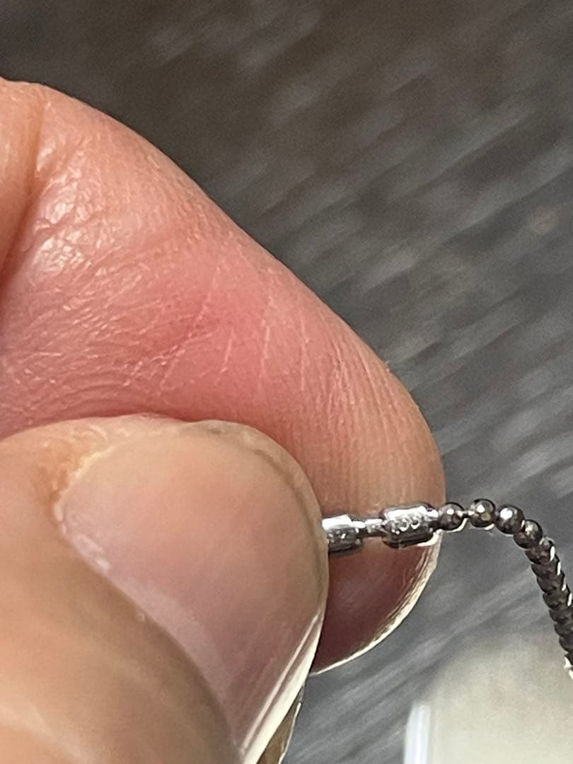 天然ダイヤモンド　1.00ctラインネックレス調整可能