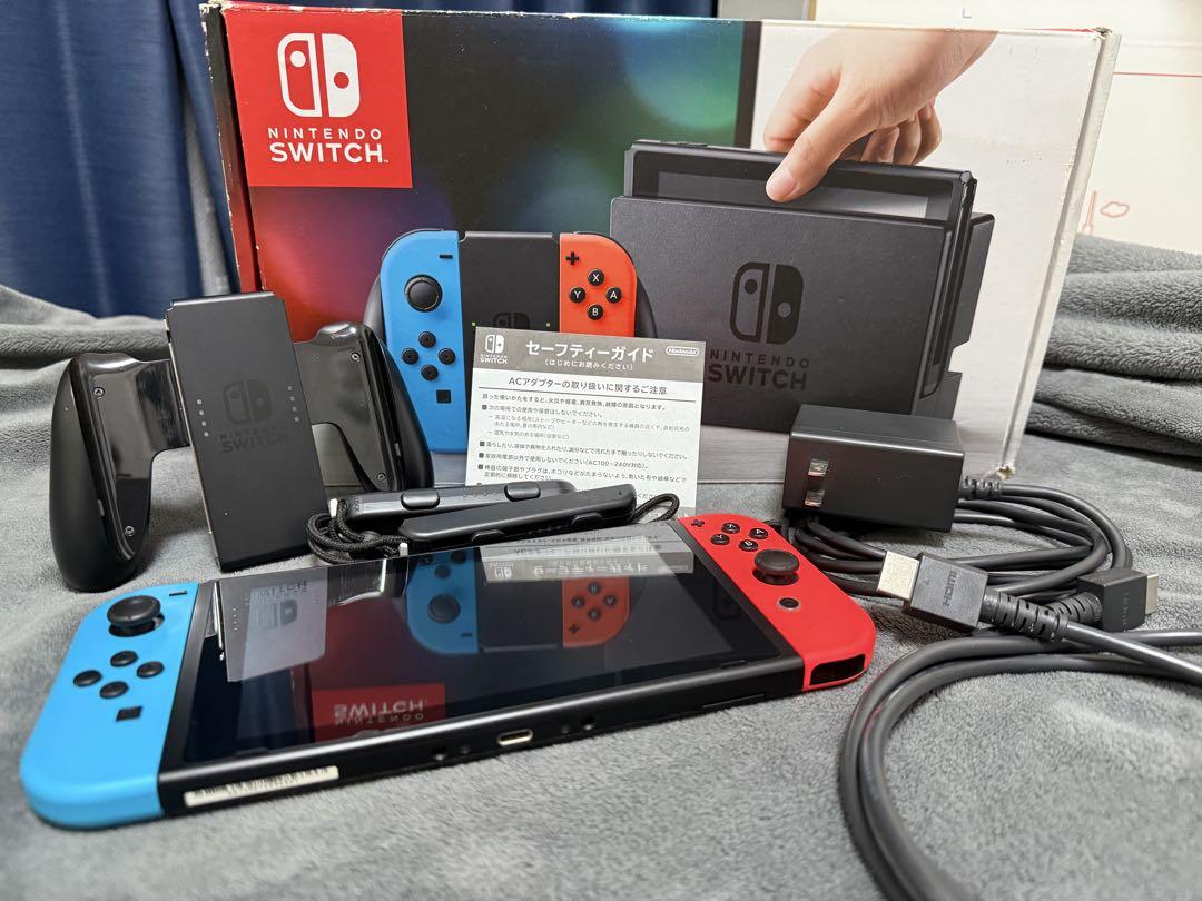 【動作確認済】Nintendo Switch 本体 青/赤 2021年製 Nintendo Switch 本体 青/赤 - メルカリ
