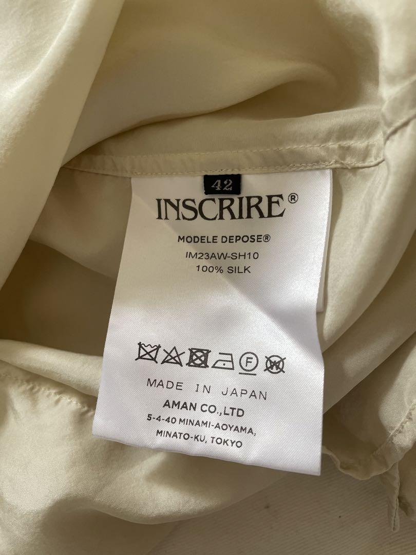 INSCRIRE アンスクリアシルクシャツブラウス