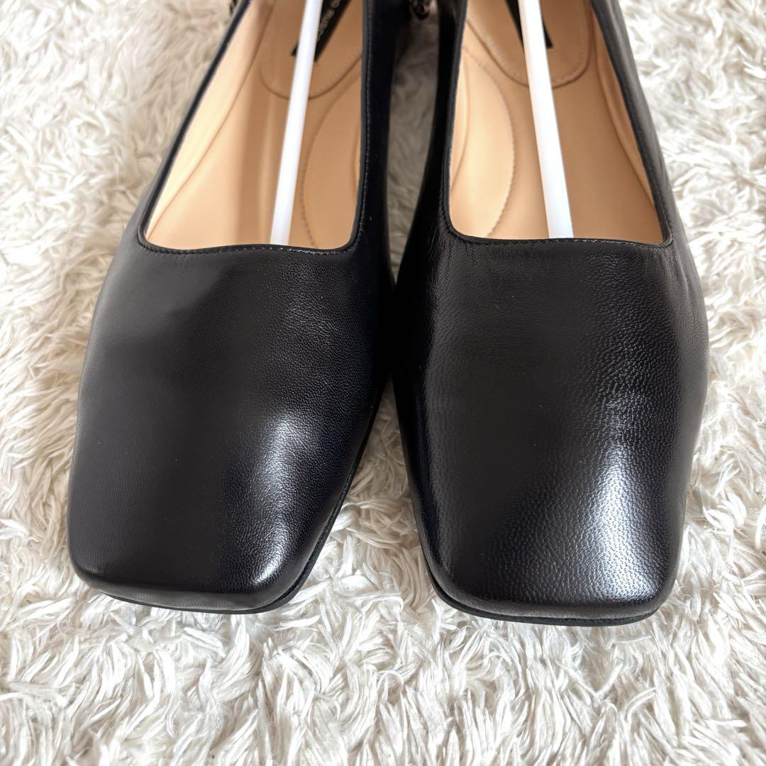 極美品✨ファビオルスコーニ スクエアトゥ パンプス アンクル