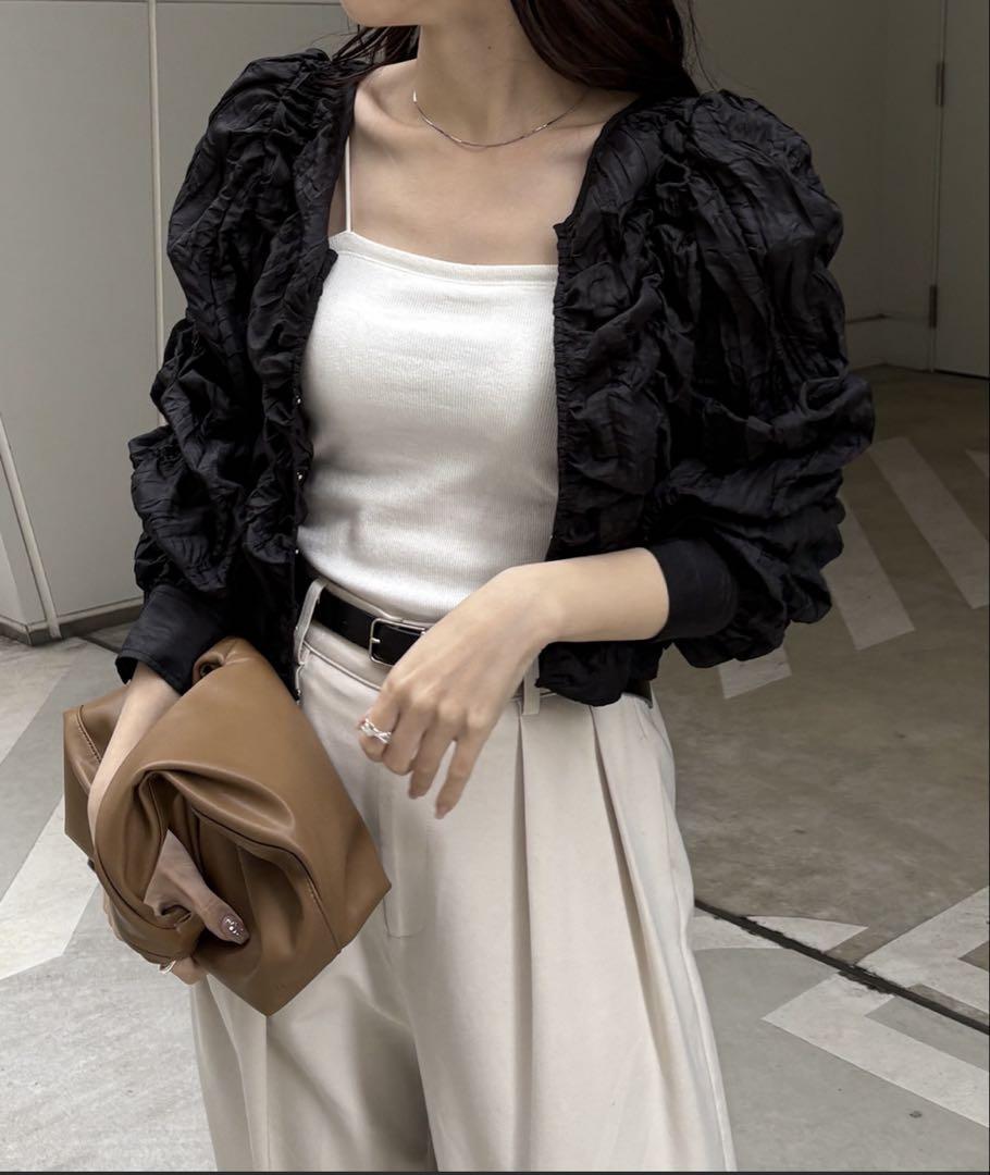 CAPRICIEUX LE'MAGE シャーリングブラウス
