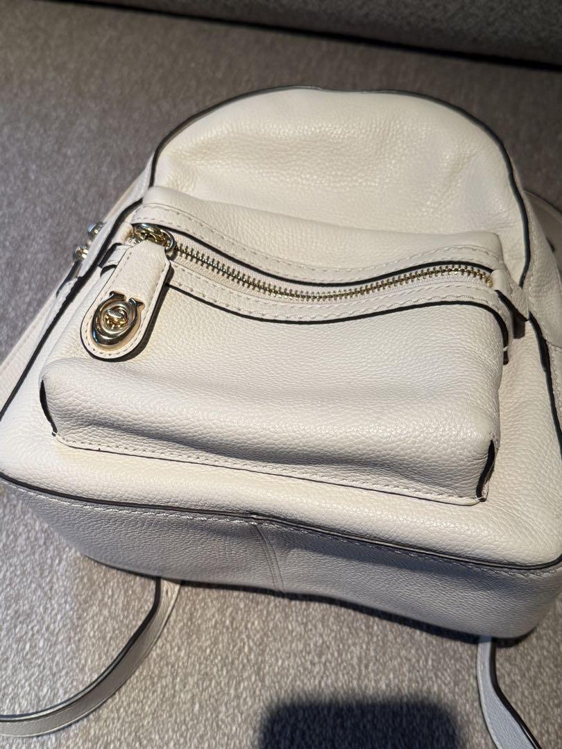 Coach ホワイト レザー リュック