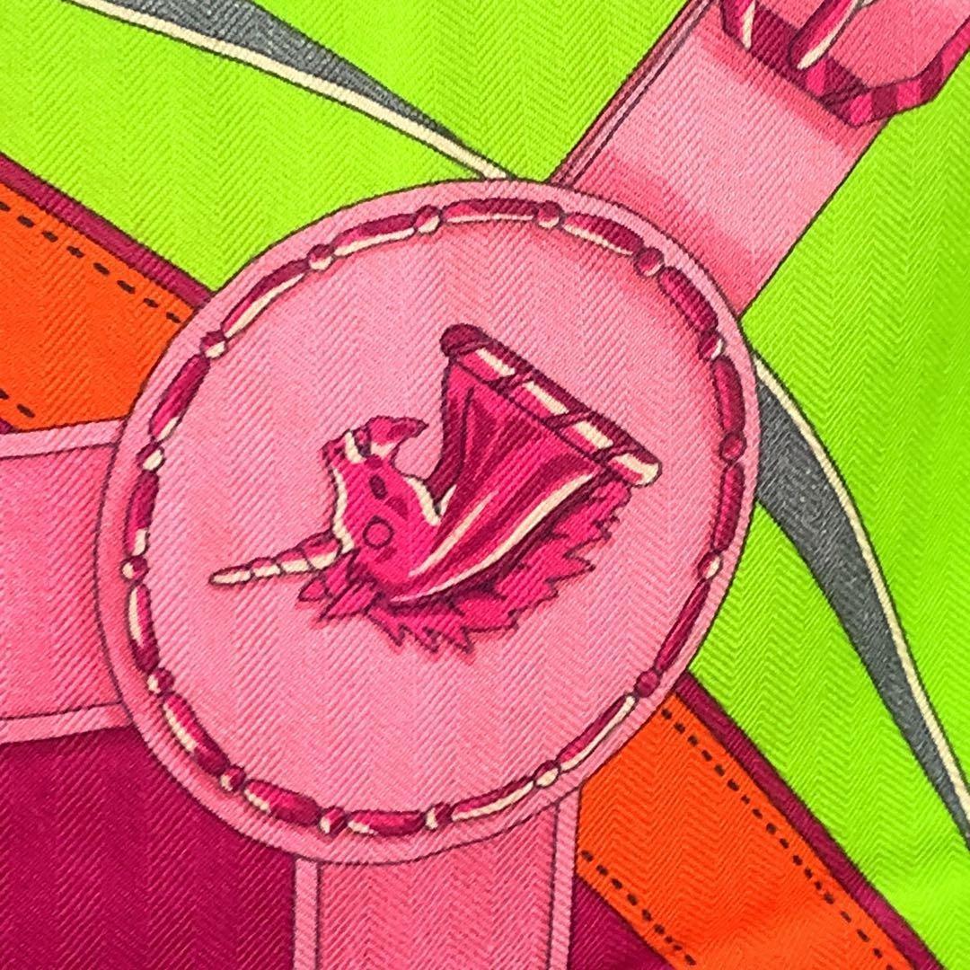 ☆2023年☆HERMES カレ140 カシミヤ スカーフ 朝の散歩 0761s