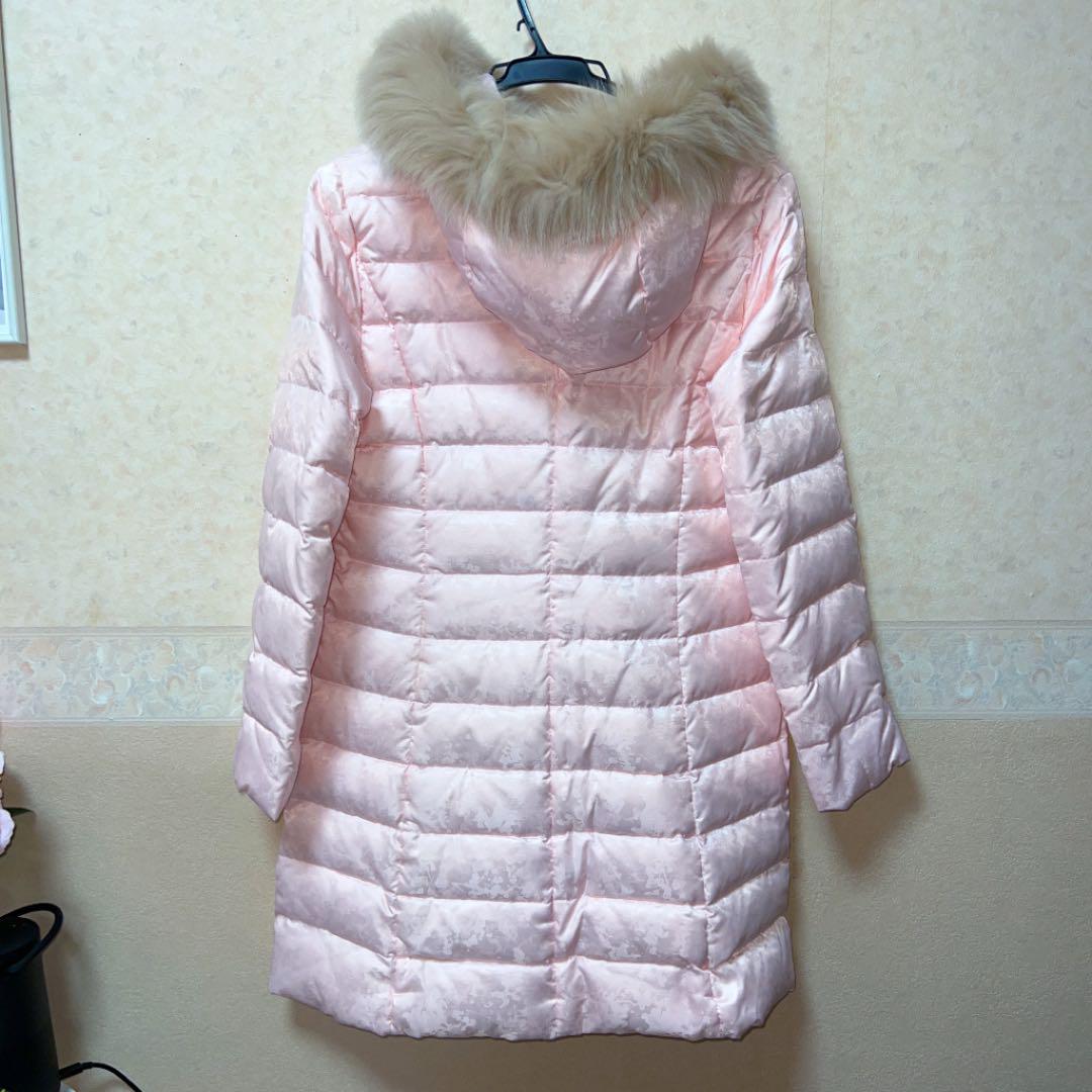 総合評価 Courrèges 総柄 フォックスファー ダウンコート AlThW-m70303885068 クレージュ 希少 大得価人気