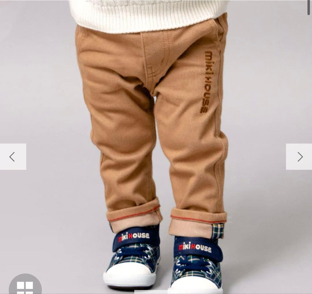 あたたかい ミキハウス パンツ キャメル 120120cm MIKI HOUSE