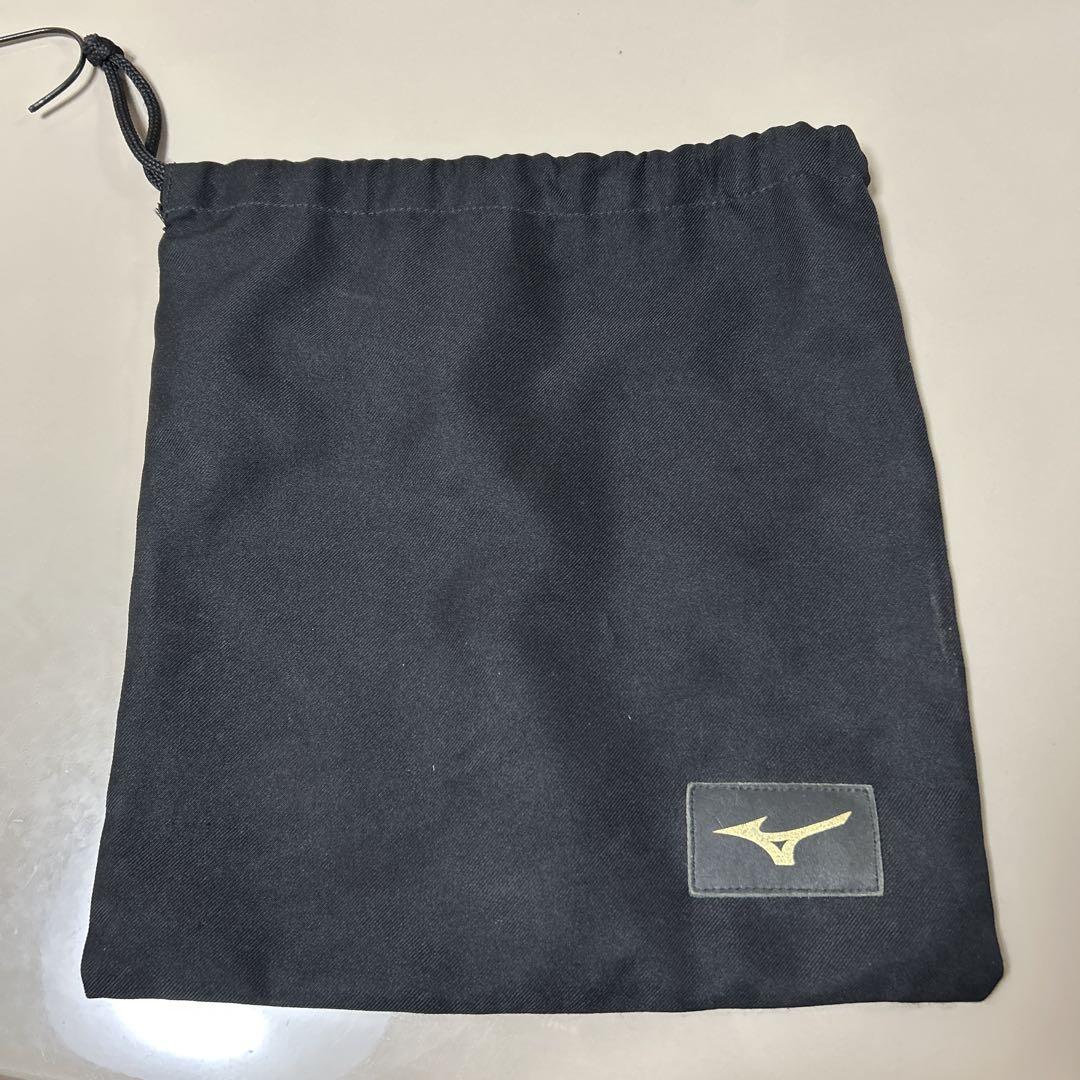美品　ミズノMIZUNO 硬式野球　キャッチャー　マスク　黒　ブラック　袋付き