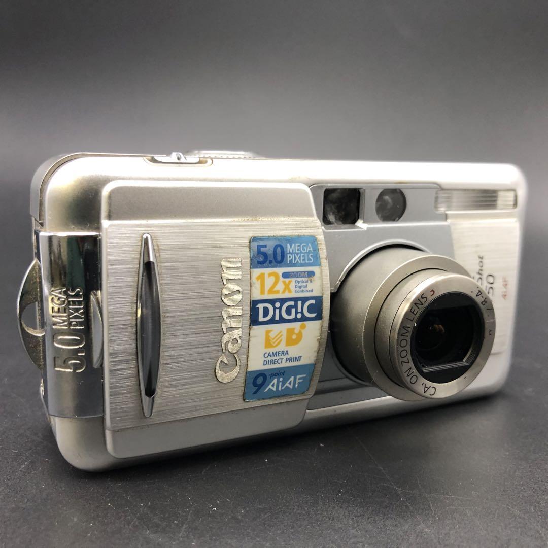 デジカメ Canon 動作確認済み 動作確認済み】Canon デジカメ Power Shot S50 キヤノン - メルカリ