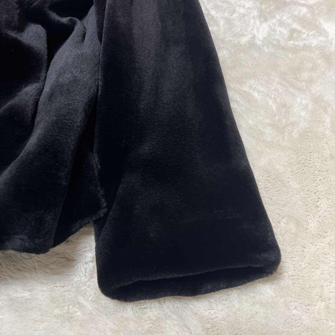 美品✨サガミンク　SAGA MINK ブラック　フリーサイズ 銀サガ 高級