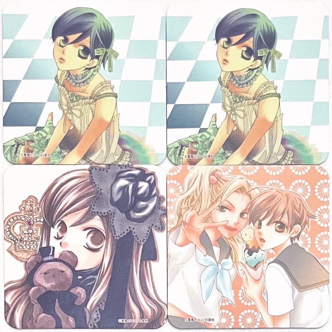 桜蘭高校ホスト部 コラボカフェ コースター ハルヒ 環 鏡夜 光 馨 光邦