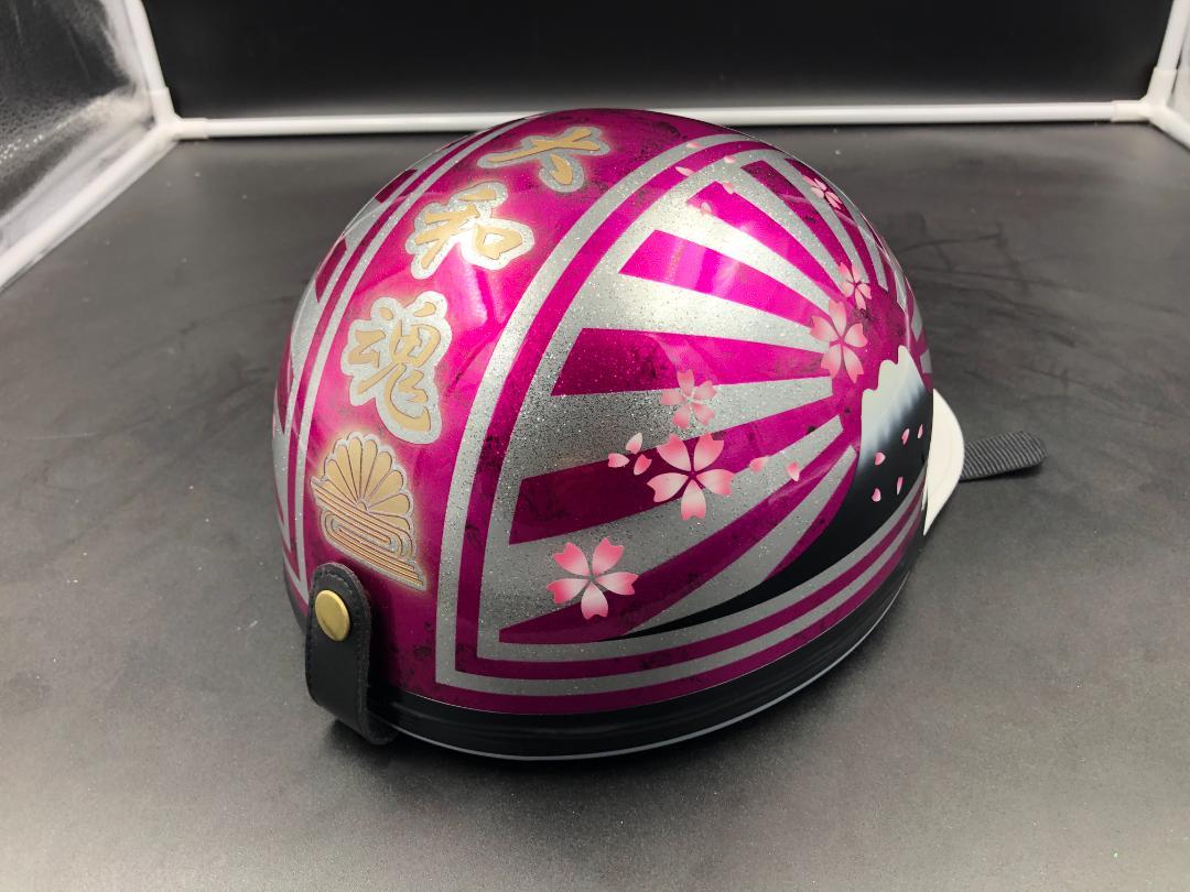 コルク半　カスタム　富士日章　マジック　ピンクラップ　ラメ　桜　高級クリヤ コルク半 カスタム 富士日章 マジック ブラックピンク ラメ 桜