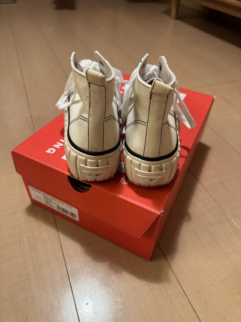 美品】DIESEL 厚底キャンバススニーカー レディース ハイカット