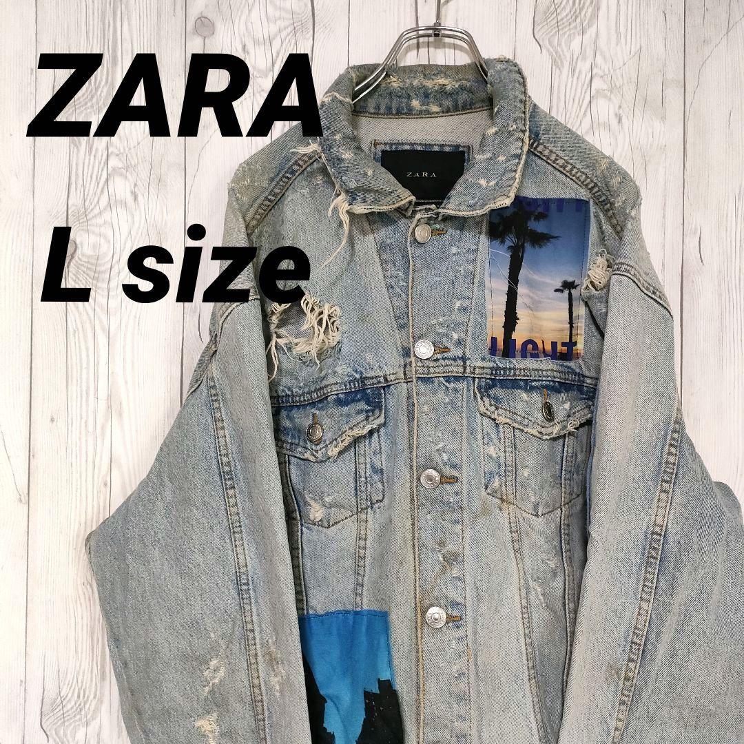激レア♪ ZARA ザラ デニムジャケット Gジャン ダメージ加工 モード L 6,980円